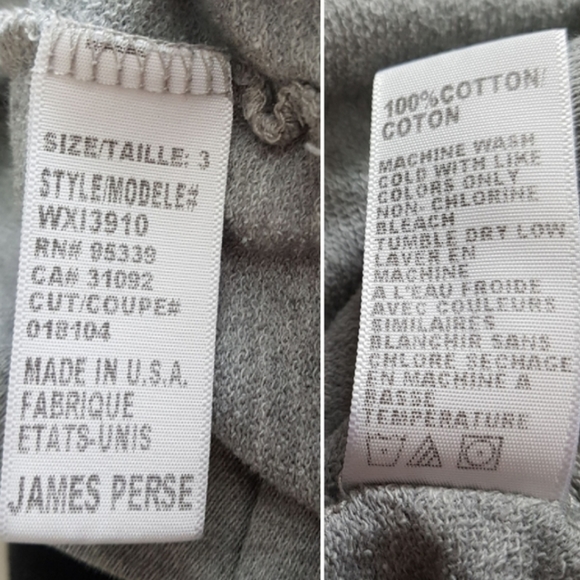 Standard James Perse Vintage Raglan Pullover Gray - Picture 8 of 8